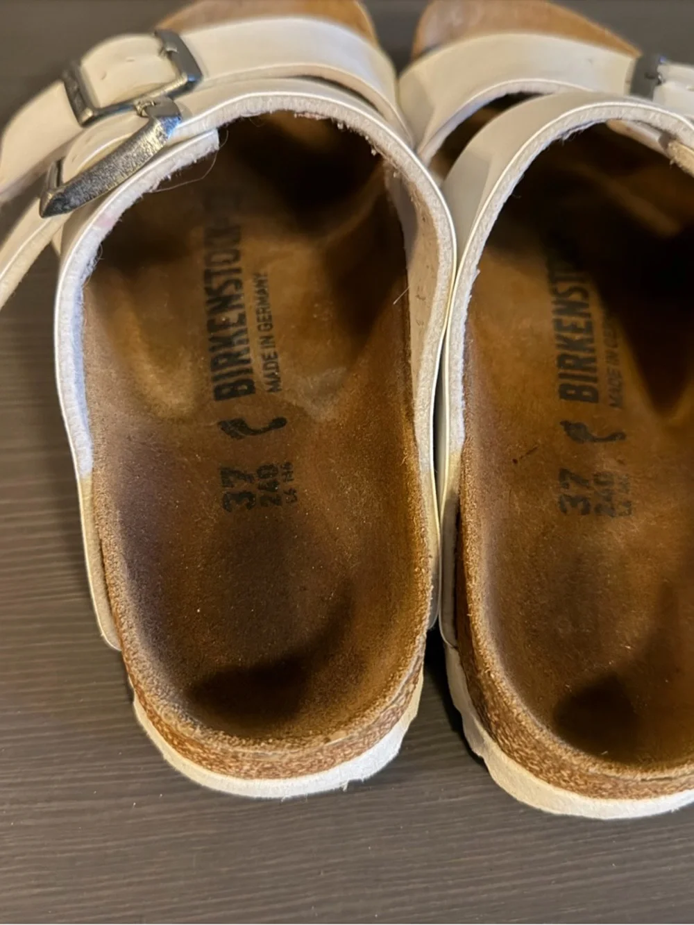 Birkenstock Arizona White Two-Buckle Sandals - Picture 8 of 12